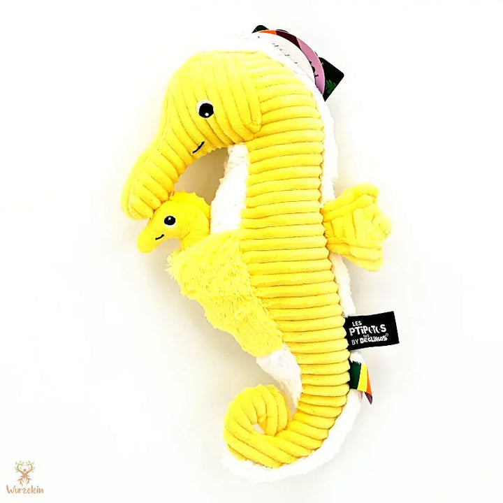 Kuscheltier Seepferdchen mit Baby - Wurzelein