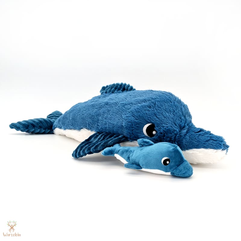 Kuscheltier Delfin mit Baby Les Déglingos