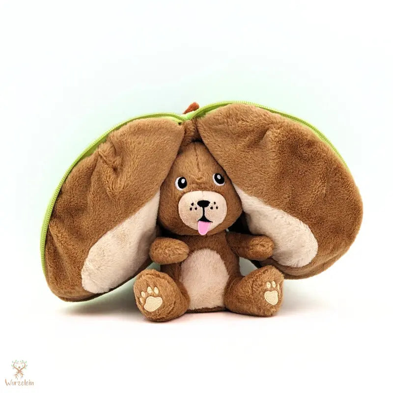 Kuscheltier Hund Apfel - Wurzelein