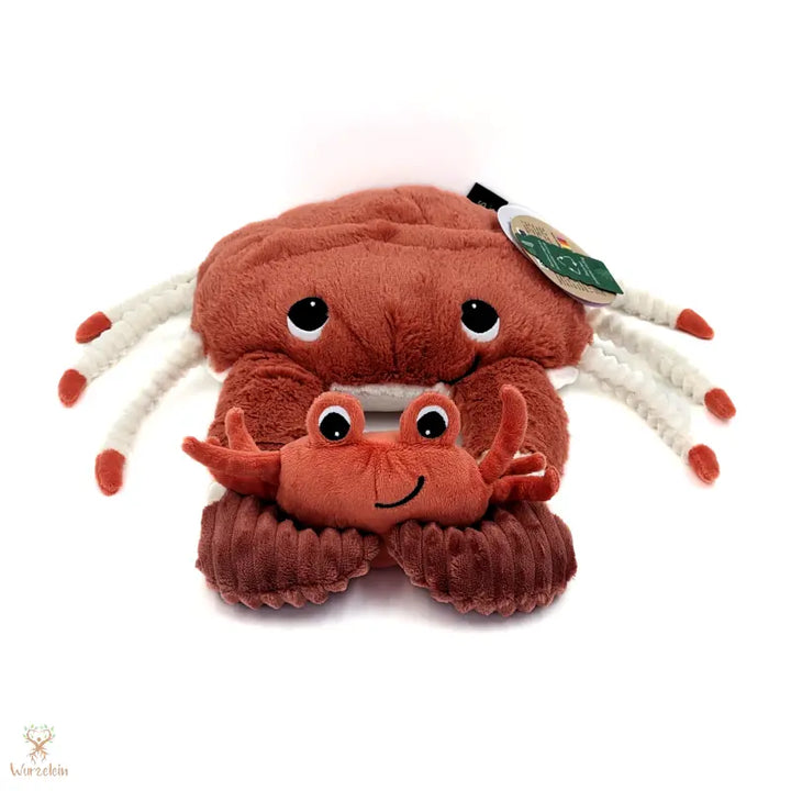Kuscheltier Krabbe mit Baby - Wurzelein
