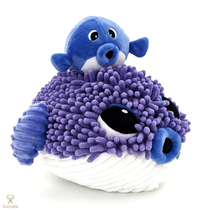 Kuscheltier Kugelfisch mit Baby - Wurzelein
