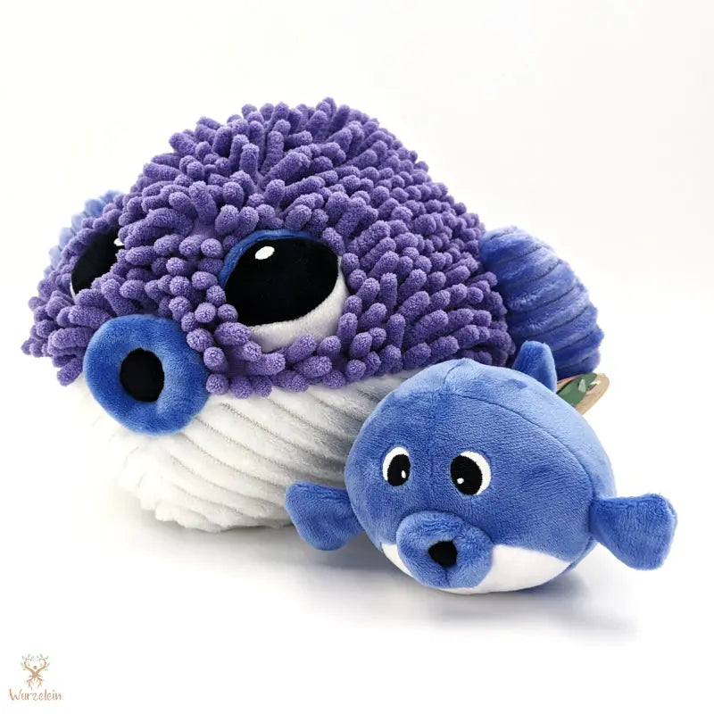 Kuscheltier Kugelfisch mit Baby - Wurzelein