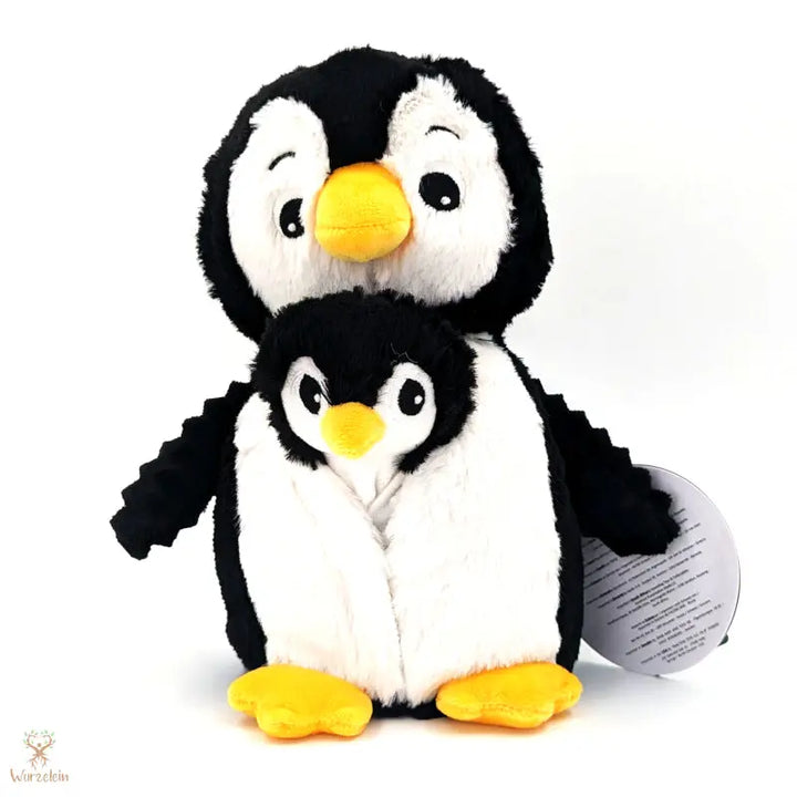 Kuscheltier Pinguin mit Baby - Wurzelein