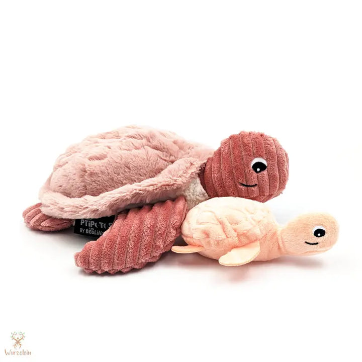 Kuscheltier Schildkröte mit Baby - Wurzelein