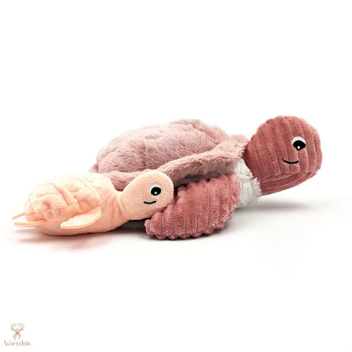 Kuscheltier Schildkröte mit Baby - Wurzelein