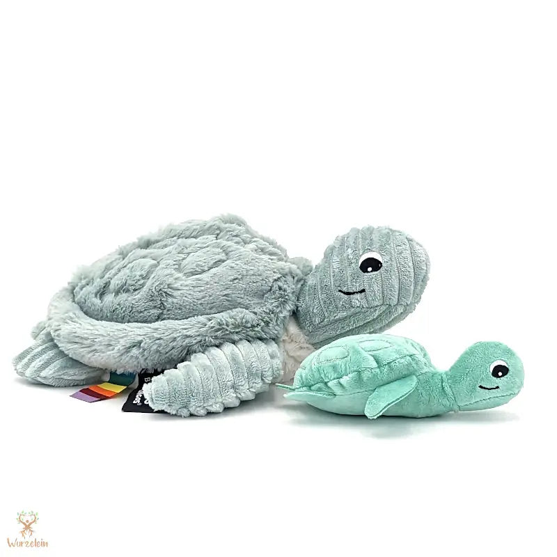 Kuscheltier Schildkröte mit Baby - Wurzelein