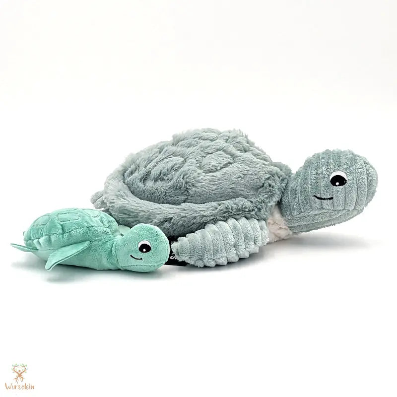 Kuscheltier Schildkröte mit Baby - Wurzelein