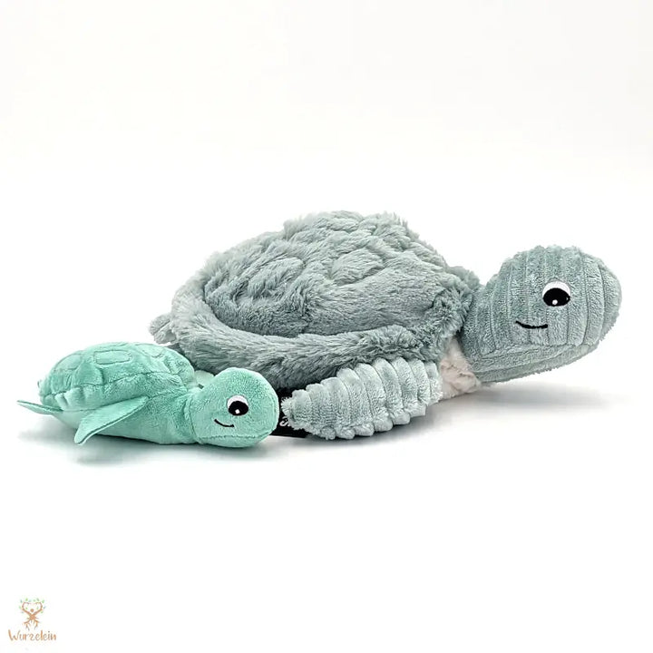 Kuscheltier Schildkröte mit Baby - Wurzelein