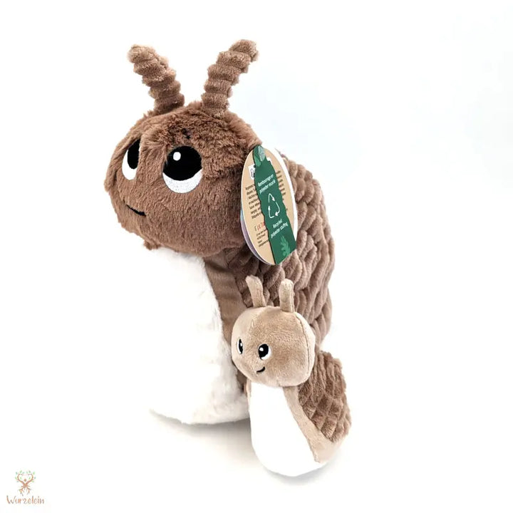 Kuscheltier Schnecke mit Baby - Wurzelein