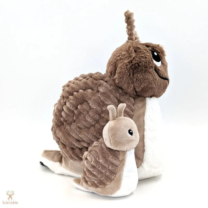 Kuscheltier Schnecke mit Baby - Wurzelein