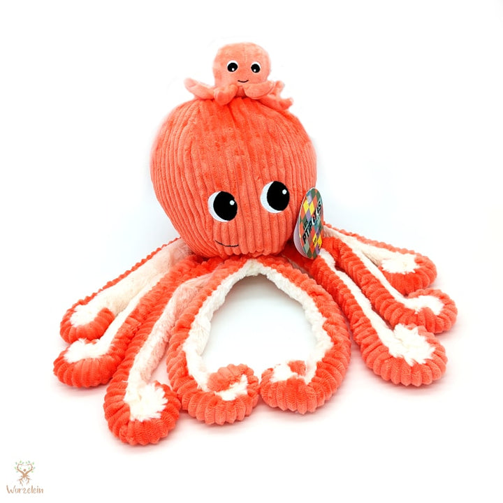 Kuscheltier Oktopus mit Baby Les Déglingos