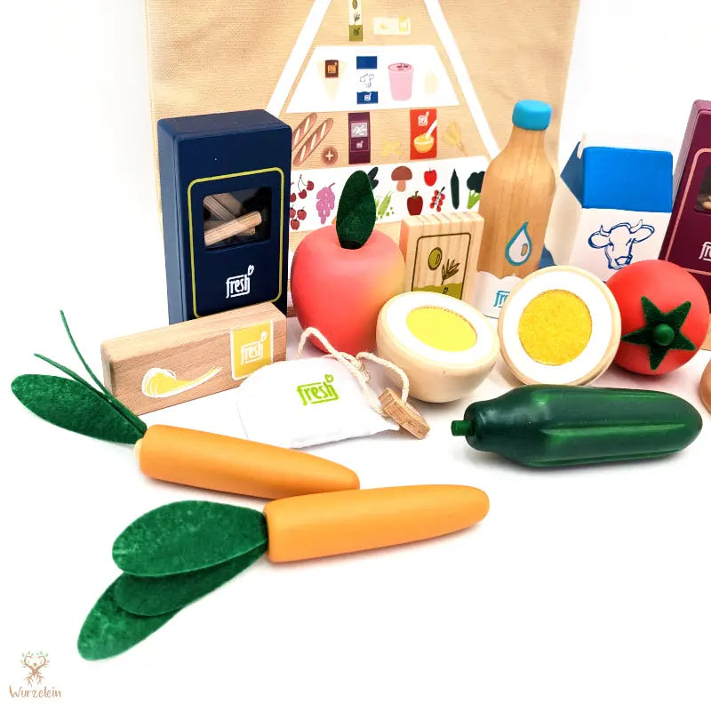 Rollenspielzeug Lebensmittel-Set vegetarisch „Fresh“ - Wurzelein