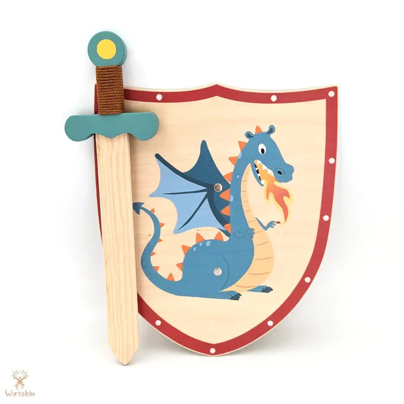 Schwert und Schild Drache - Wurzelein